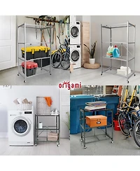 Origami Magnetic Wire Shelf Liners for R4/R5 Series Storage Racks, (Set of 4)