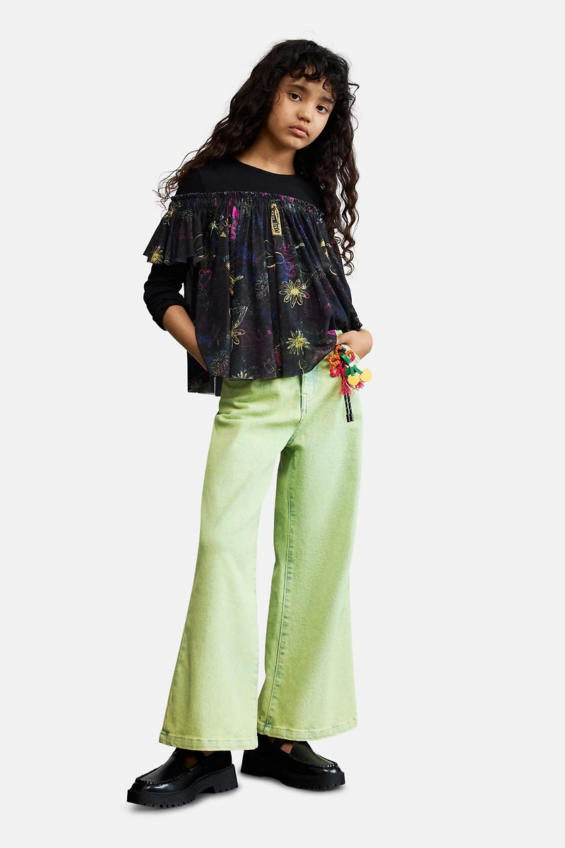 Desigual Girls's Floral Print T-Shirt