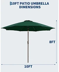 gaomon Garden Backyard Outdoor Patio Market Table Umbrella for Deck and Poolside