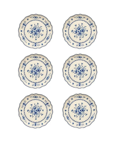 Costa Nova Vila Floral Pattern Salad Plates, Set of 6