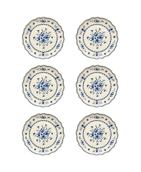 Costa Nova Vila Floral Pattern Salad Plates, Set of 6