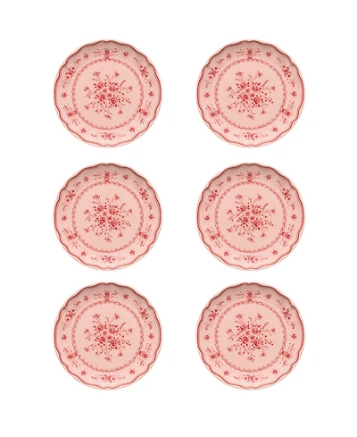 Costa Nova Vila Floral Pattern Salad Plates, Set of 6