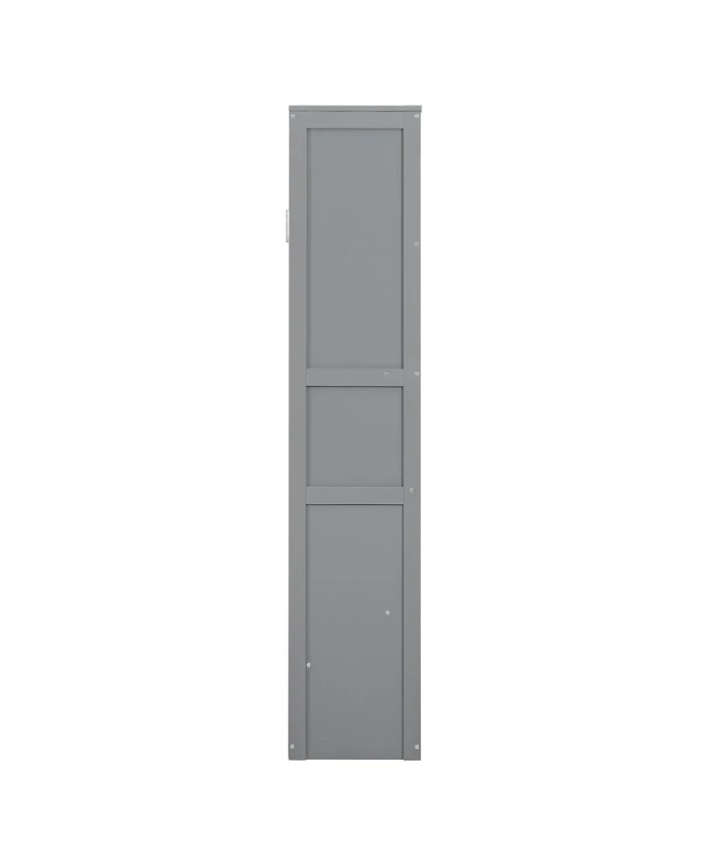 Streamdale Furniture Queen Size Murphy Bed Wall Bed With Shelves