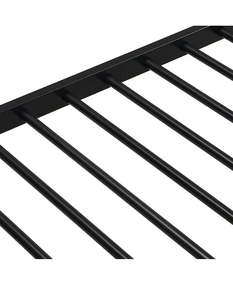 Streamdale Furniture Twin Over Full With trundle Metal Bunk Bed , No Box Spring Needed, Easy Assemble