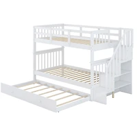 Streamdale Furniture Twin-Over-Twin Stairway Bunk Bed with Trundle