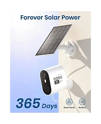 Aosu C7P-2H Solar Security Camera, Wireless Outdoor 2 Camera Kit