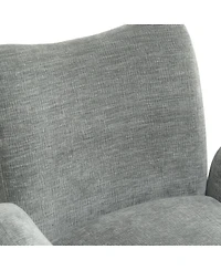 Streamdale 360degree(s) Swivel Accent Chair, Chenille Fabric Upholstered Sofa