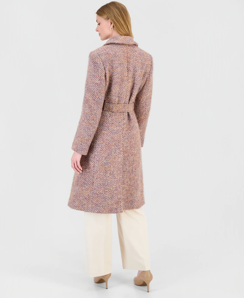 CeCe Women's Single-Breasted Multi-Sequin Wrap Coat