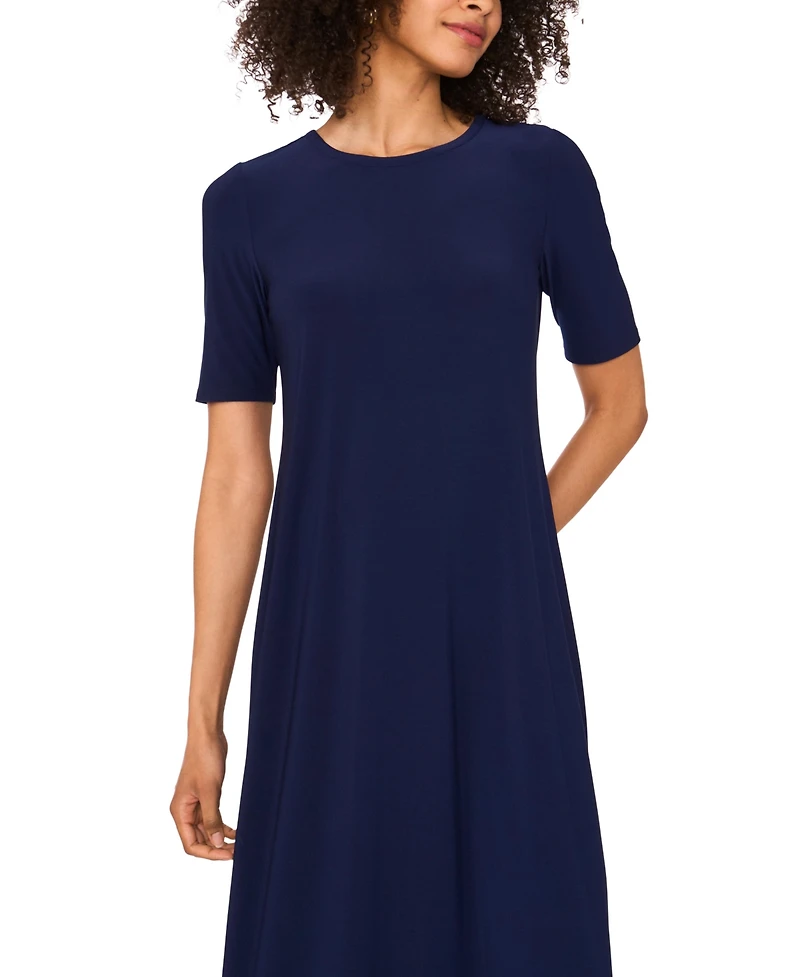 Vince Camuto Women's Elbow-Sleeve Maxi Dress