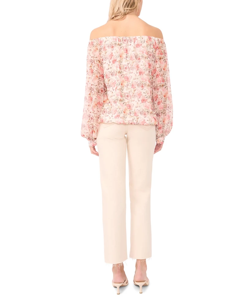 Vince Camuto Women's Off-The-Shoulder Printed Blouse