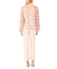 Vince Camuto Women's Off-The-Shoulder Printed Blouse