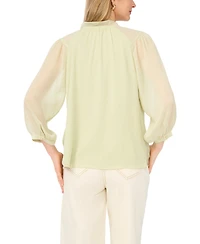 Vince Camuto Women's Split Neck Raglan-Sleeve Blouse