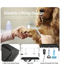 Streamdale Furniture Deluxe Electric Pet Grooming Table, Height Adjustable
