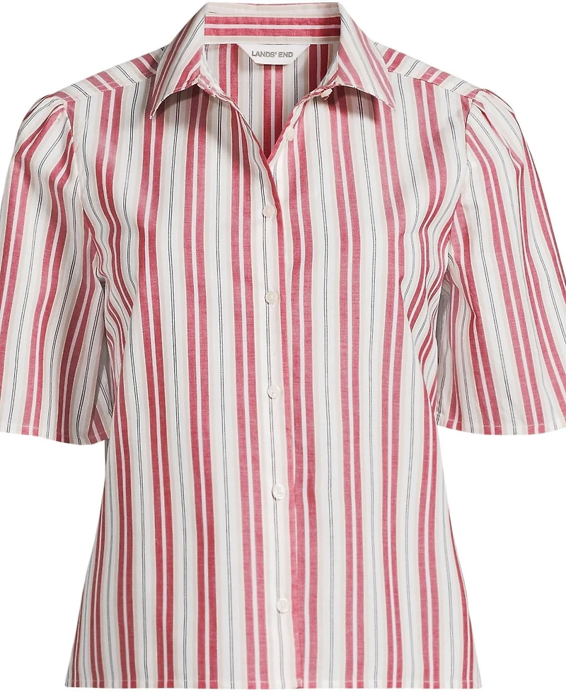 Lands' End Women's Poplin Button Front Shirt