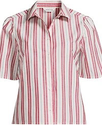 Lands' End Women's Poplin Button Front Shirt