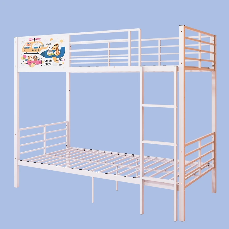 Streamdale Furniture Convertible Metal Bunk Bed for Adults and Kids