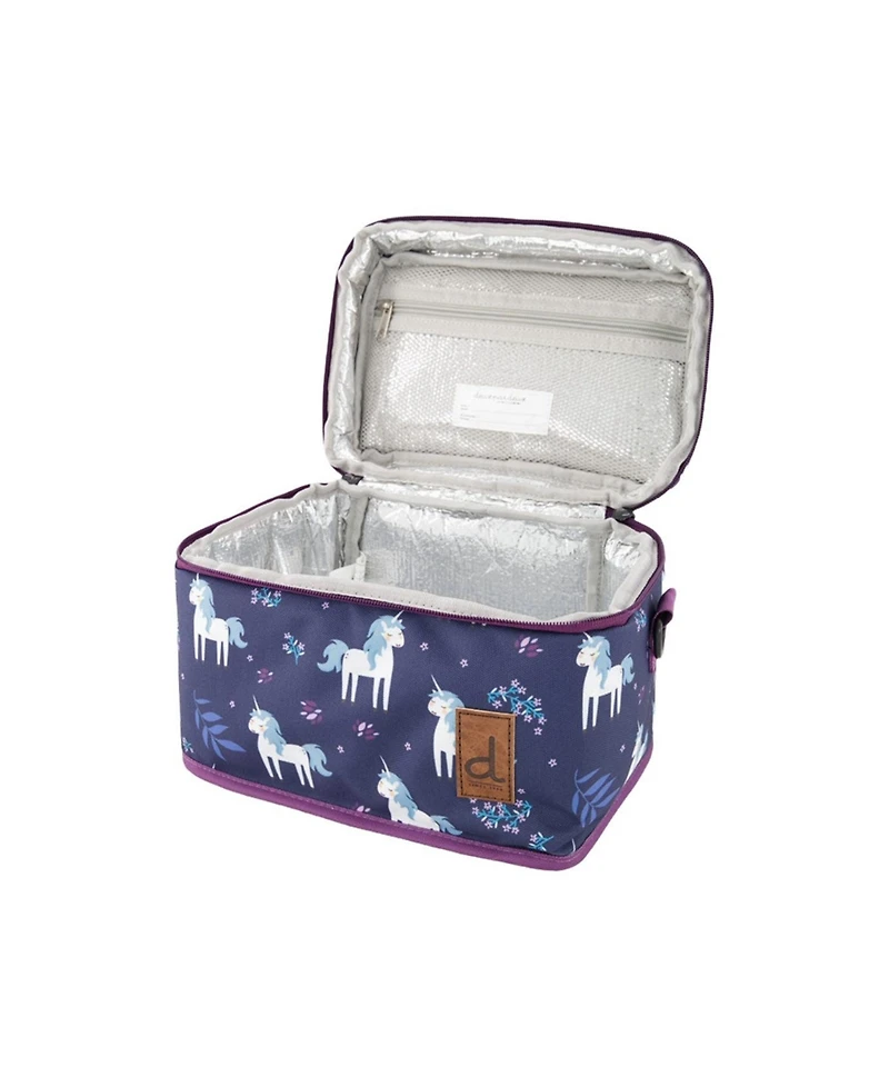 Deux par Deux Little Girl Unicorn Organized Spacious Lunch Box