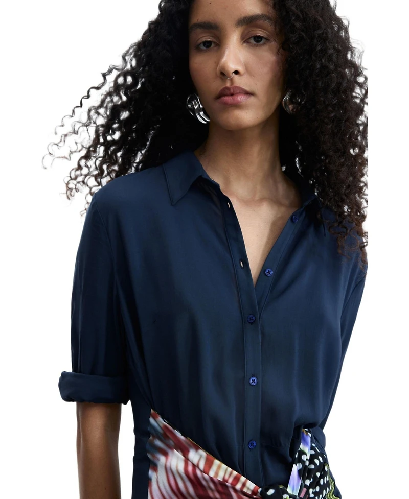 Desigual Women's Midi shirt dress