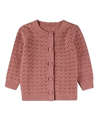 MeMoi Little Girls 100% Cotton Chevron Knit Cardigan Set