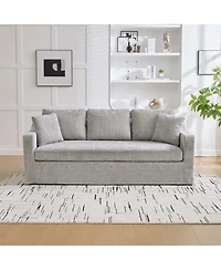 Streamdale Furniture Modern Casual Chenille Sofa, Deep Seat, Three-Seater, Removable Cover