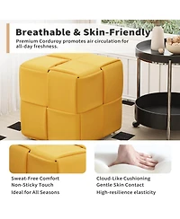 Streamdale Furniture Corduroy Ottoman Foot Rest