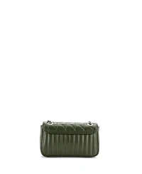 Pre-Owned Gucci Small Gg Marmont Flap Bag Mixed Matelasse Leather