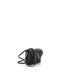 Pre-Owned Saint Laurent Toy Loulou Shoulder Bag Matelasse Chevron Suede