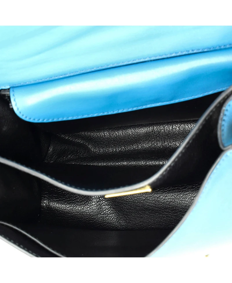 Pre-Owned Prada Small Cahier Crossbody Bag Leather and Saffiano Leather