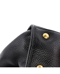 Pre-Owned Prada Medium Front Zip Convertible Satchel Vitello Phenix