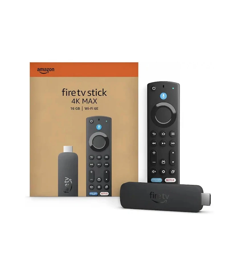 Amazon - Fire Tv Stick 4K Max streaming device, supports Wi-Fi 6E, Ambient Experience, free & live Tv without cable or satellite