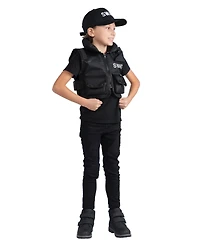 Dress Up America Swat Vest and Cap Set - Kids