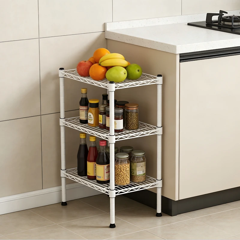Streamdale Furniture 3-Tier Metal Storage Rack