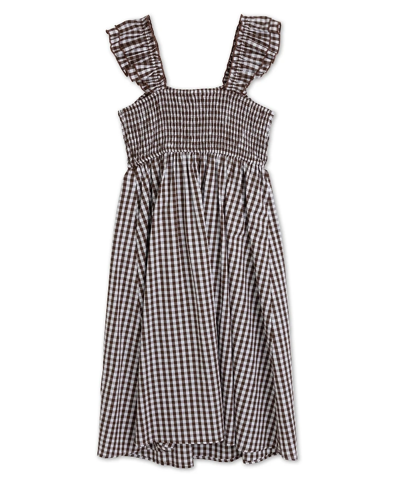 Speechless Girls' 7-16 Gingham Sleeveless Dress