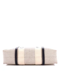 Pre-Owned Chloe Large Woody Tote Canvas with Leather