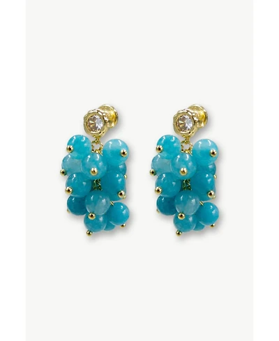Classicharms Gia Amazonite Cascade Cluster Drop Earrings