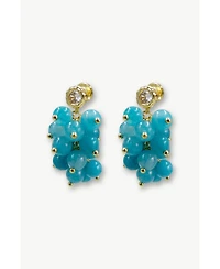 Classicharms Gia Amazonite Cascade Cluster Drop Earrings