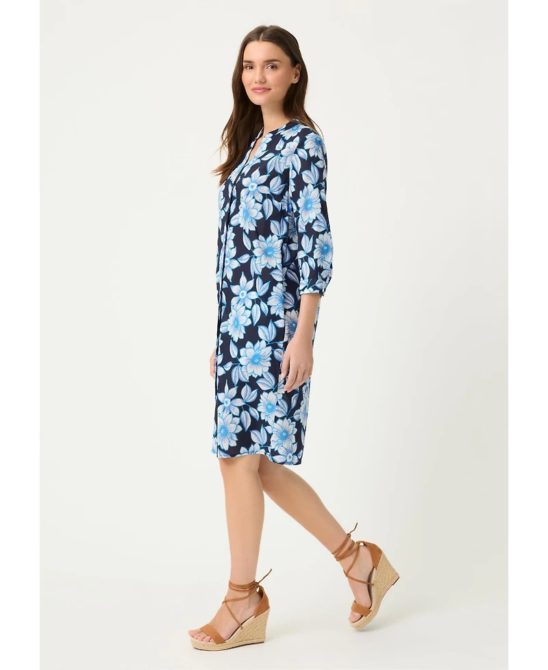 Olsen Women's Floral Tunic Shirt Dress
