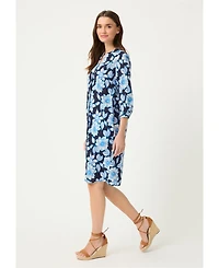 Olsen Women's Floral Tunic Shirt Dress