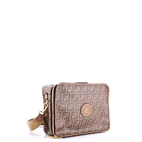 Pre-Owned Fendi Small Zip Around Travel Bag Zucca Coated Canvas
