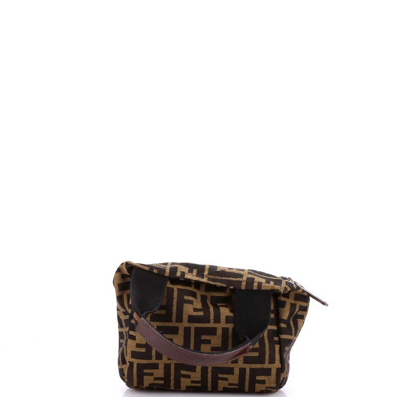 Pre-Owned Fendi Mini Vintage 1925 Cosmetic Tote Zucca Canvas