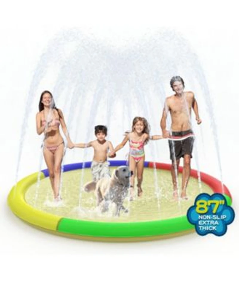 Gnuadz Splash Pad Water Toys Inflatable Wading Pool Kids Outdoor Summer Fun