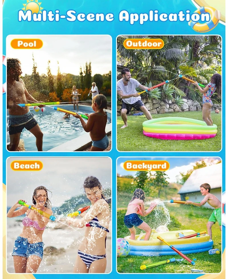 Gnuadz Water Squirt Toys Adults Outdoor Super Blaster Pool Beach Party Games
