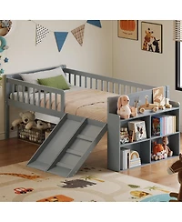Streamdale Furniture Bed Frame with Storage, Slide, and Ladder