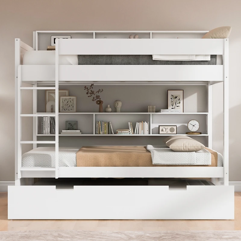 Streamdale Furniture over twin bunk bed with trundle