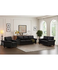 Streamdale Furniture Living Room Sofa with Storage Sofa Sectional Faux Leather