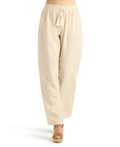 Bcx Women's Wide-Leg Mid-Rise Pull-On Pants