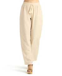 Bcx Women's Wide-Leg Mid-Rise Pull-On Pants