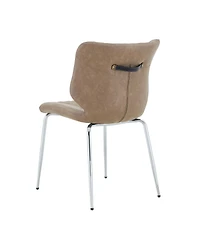 Streamdale Furniture Leather Dining Chairs Set of 2