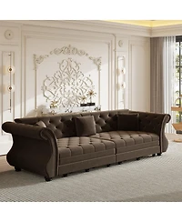 Streamdale Furniture Oversized Chesterfield Pull Out Sofa Bed