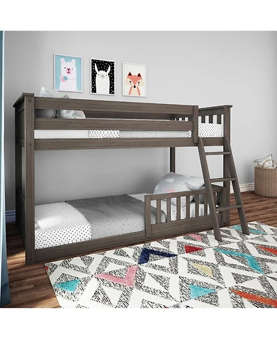 Max & Lily Twin over Low Bunk with Single Guard Rail